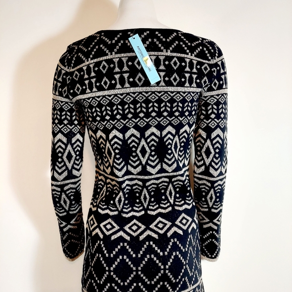 NEW Antonio Melani silver art deco sweater dress - Picture 9 of 11